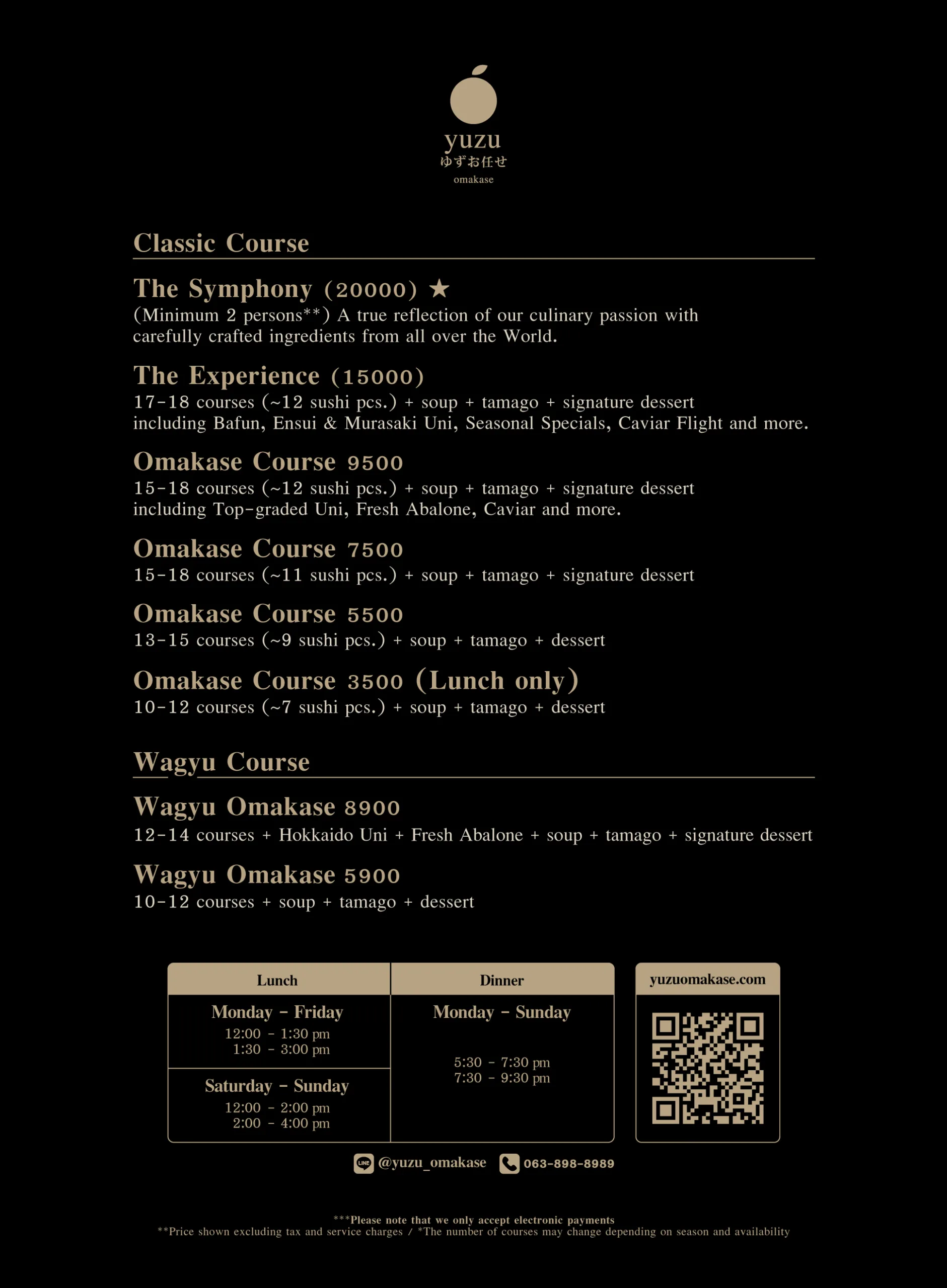 OVERVIEW Yuzu Omakase