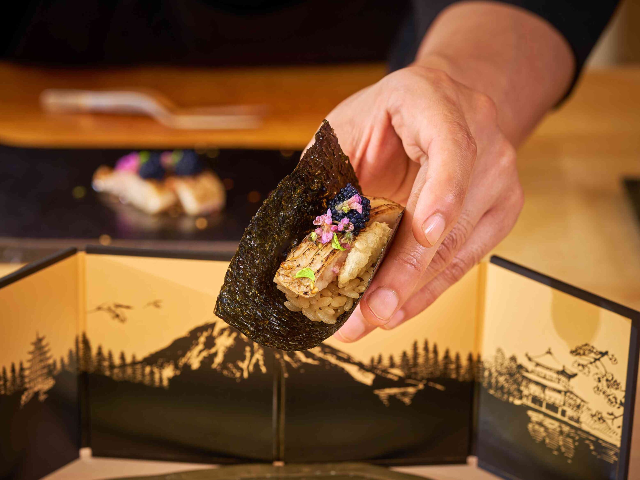 Omakase Chef Preparing Food