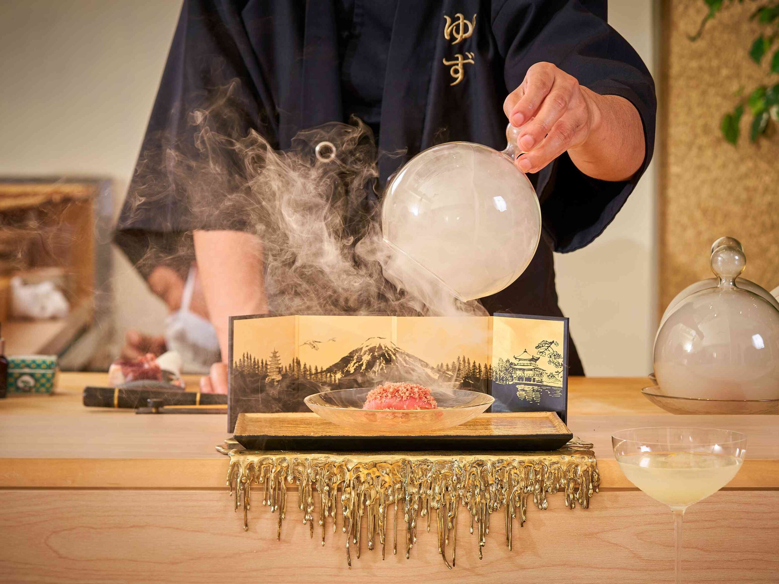 Chef preparing food